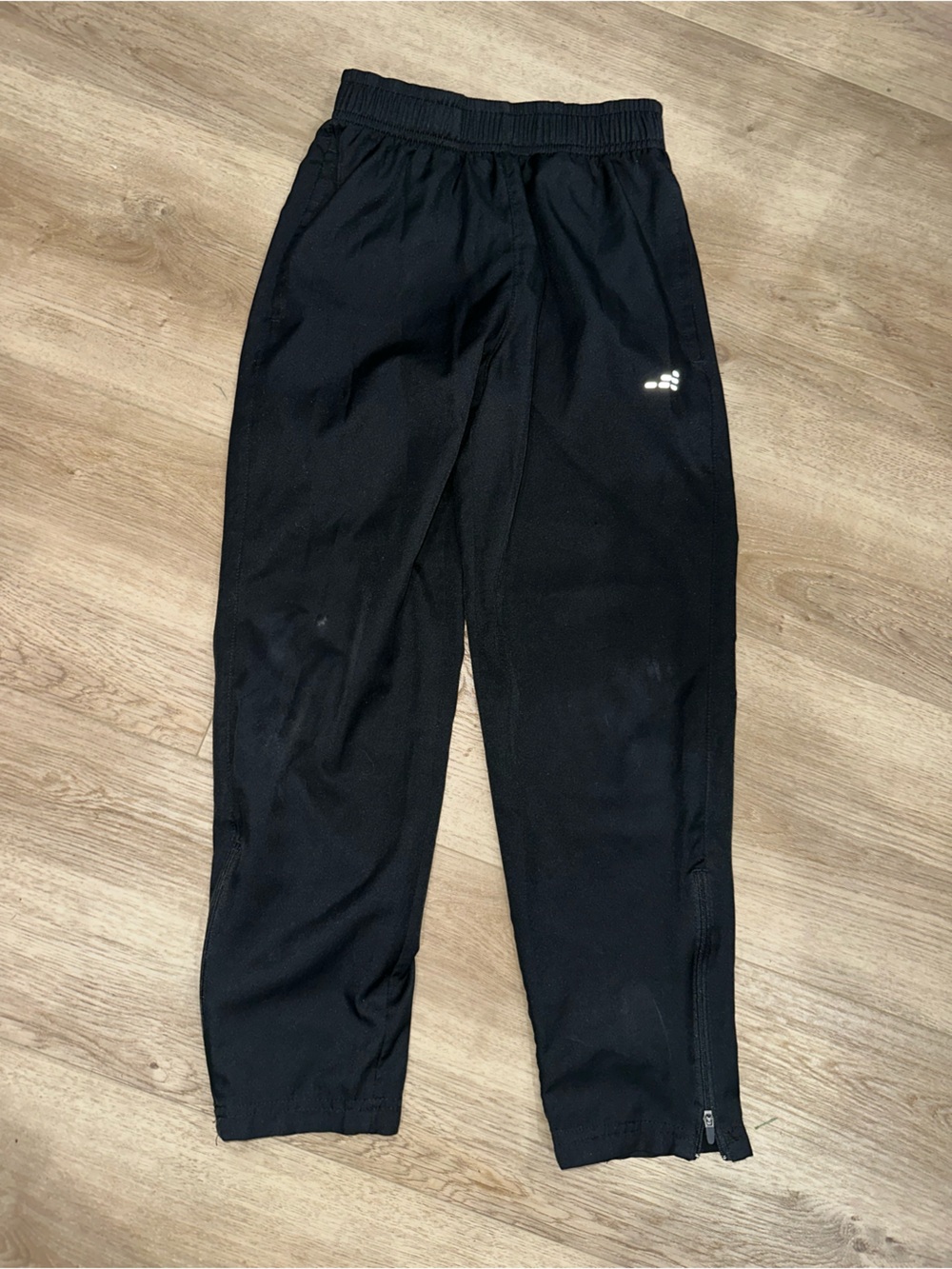bcg Black Kids Athletic Joggers with Reflective Logo